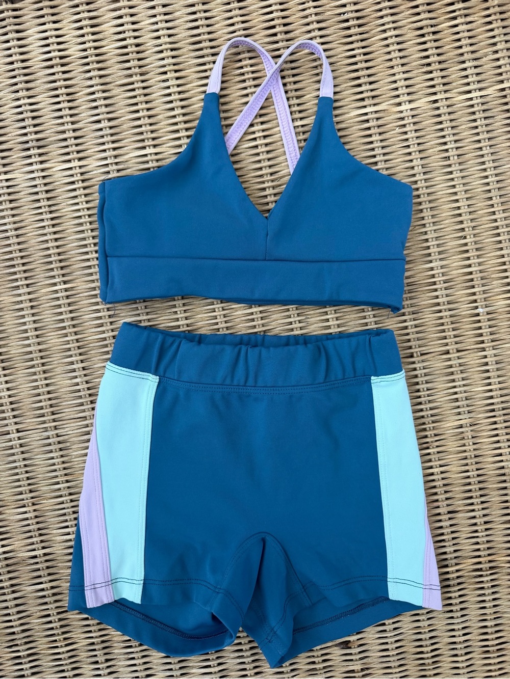 FIVE THE LABEL Teal Blue and Purple Set Size YL